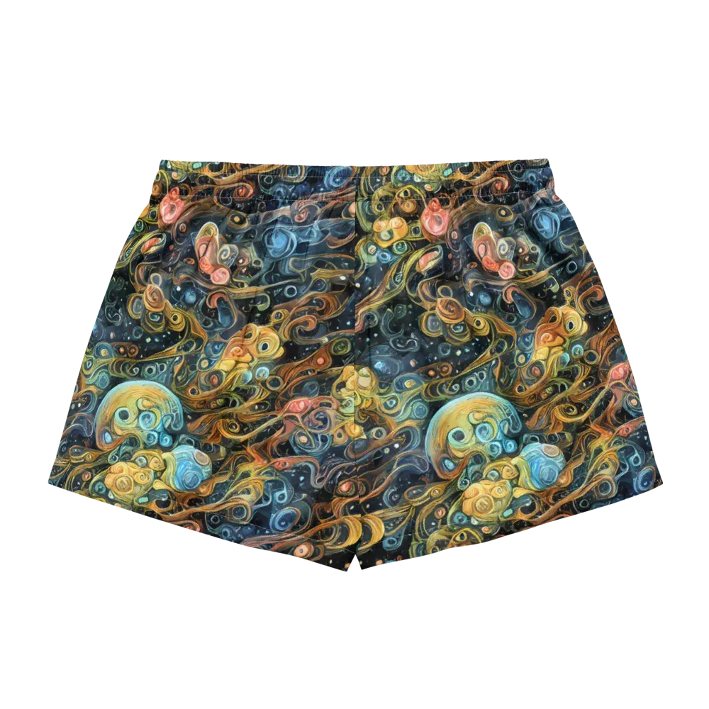 Wild Cosmos on Women's Pajama Shorts — Back