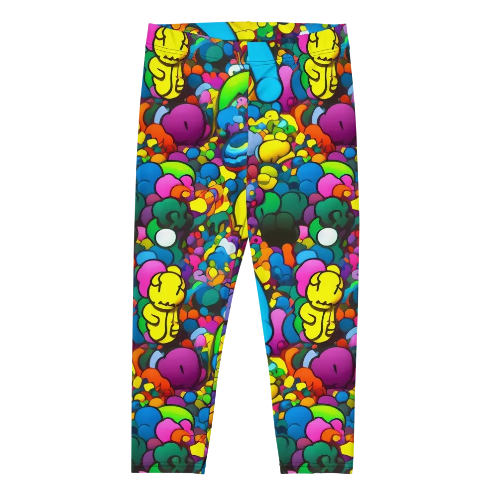 Kaleidoscope Garden on Capri Leggings — Front
