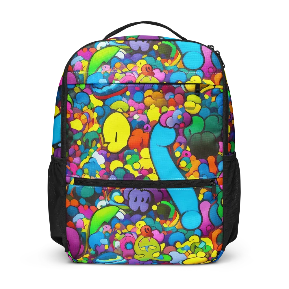 Kaleidoscope Garden on Utility Backpack — Front