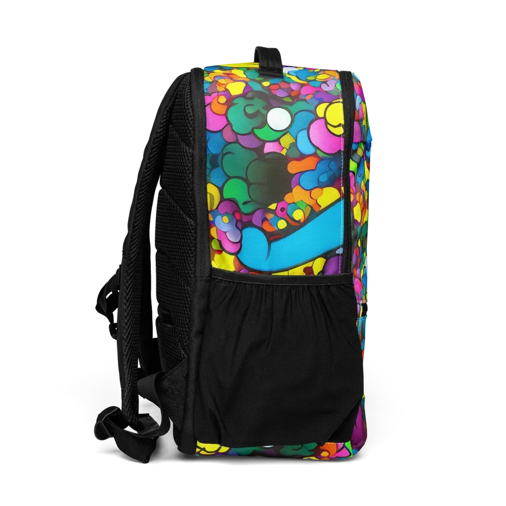 Kaleidoscope Garden on Utility Backpack — Right
