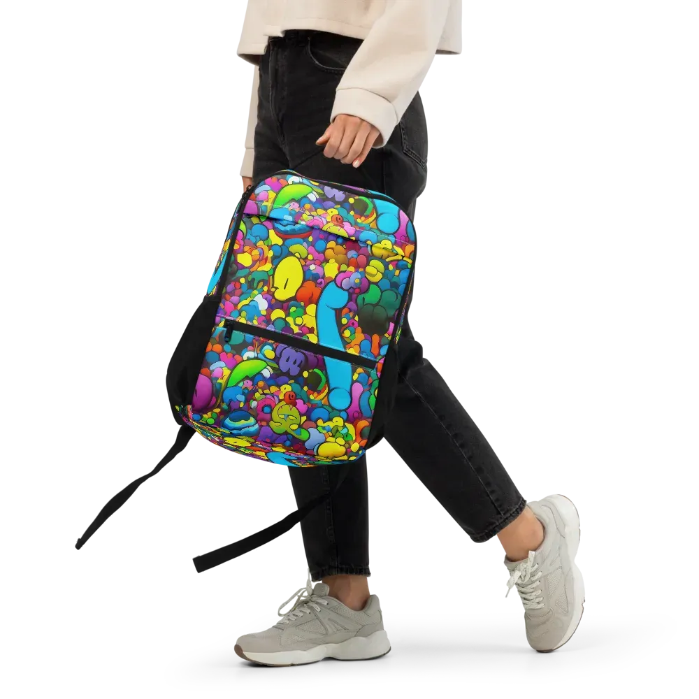 Kaleidoscope Garden on Utility Backpack — Front