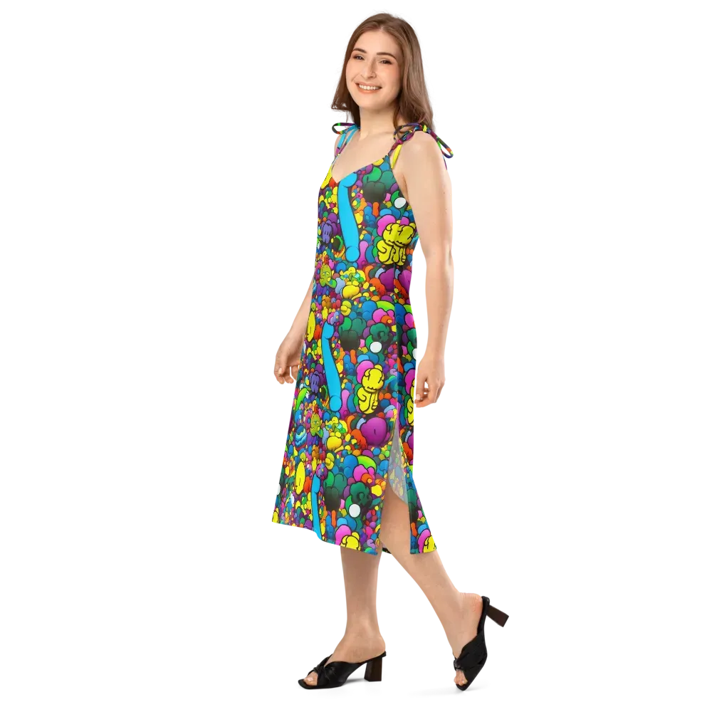 Kaleidoscope Garden on Slip Dress — Left Front