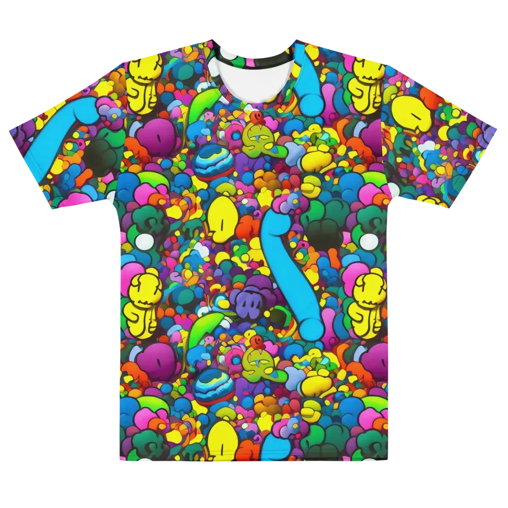 Kaleidoscope Garden on Men's Crew Neck T-Shirt — Front
