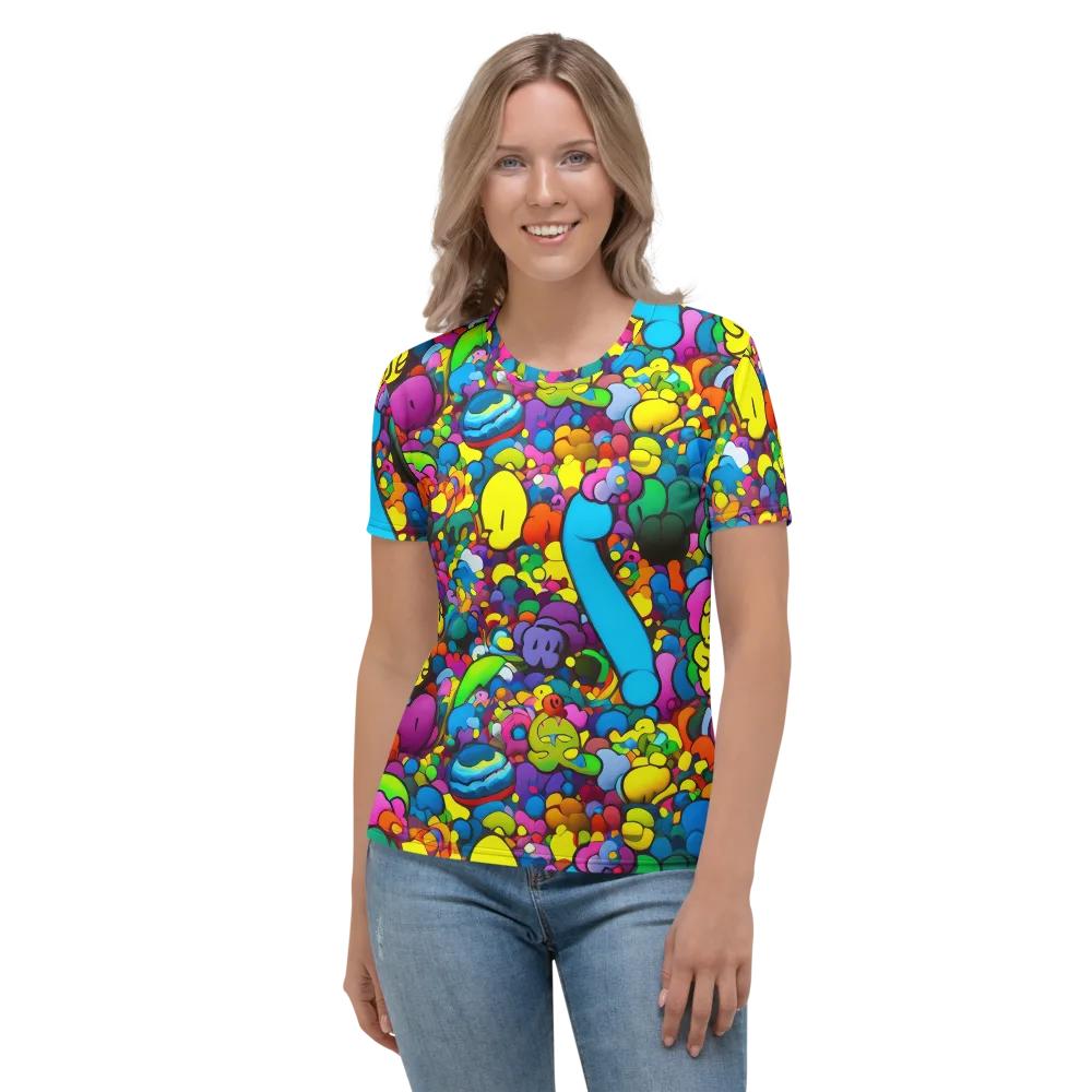 Kaleidoscope Garden on Women's Crew Neck T-Shirt — Front