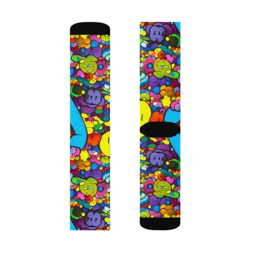 Kaleidoscope Garden on a Socks