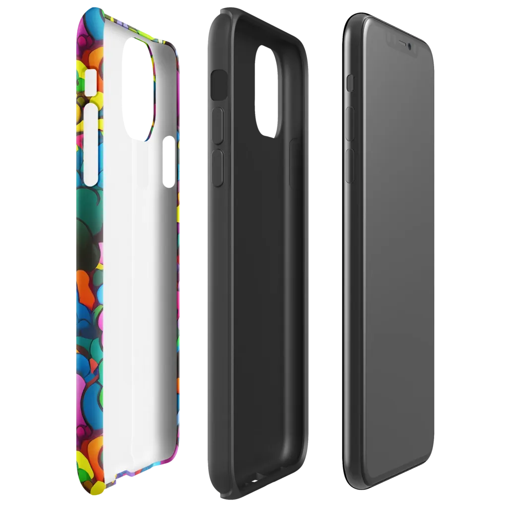 Kaleidoscope Garden on Tough Case for iPhone® — Right