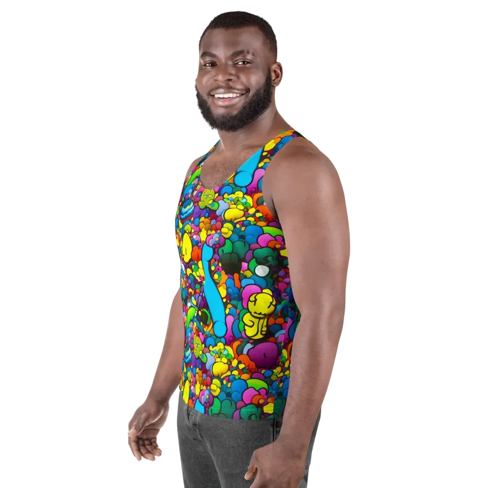 Kaleidoscope Garden on Men's Tank Top — Left Front