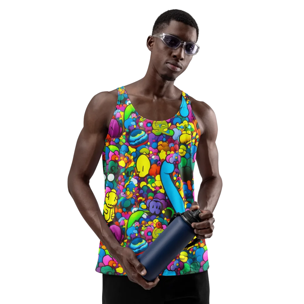 Kaleidoscope Garden on Men's Tank Top — Front