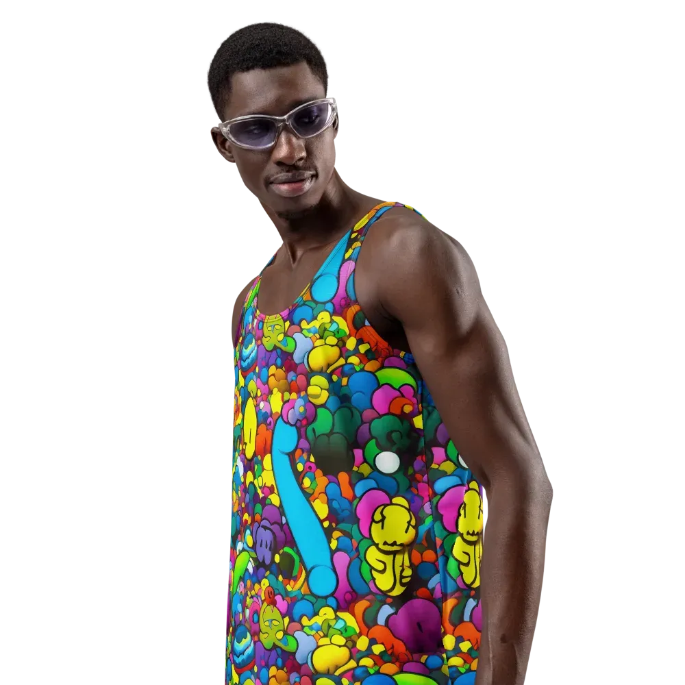Kaleidoscope Garden on Men's Tank Top — Left