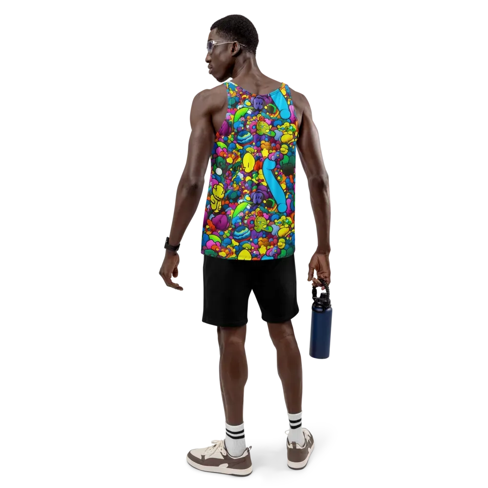Kaleidoscope Garden on Men's Tank Top — Back