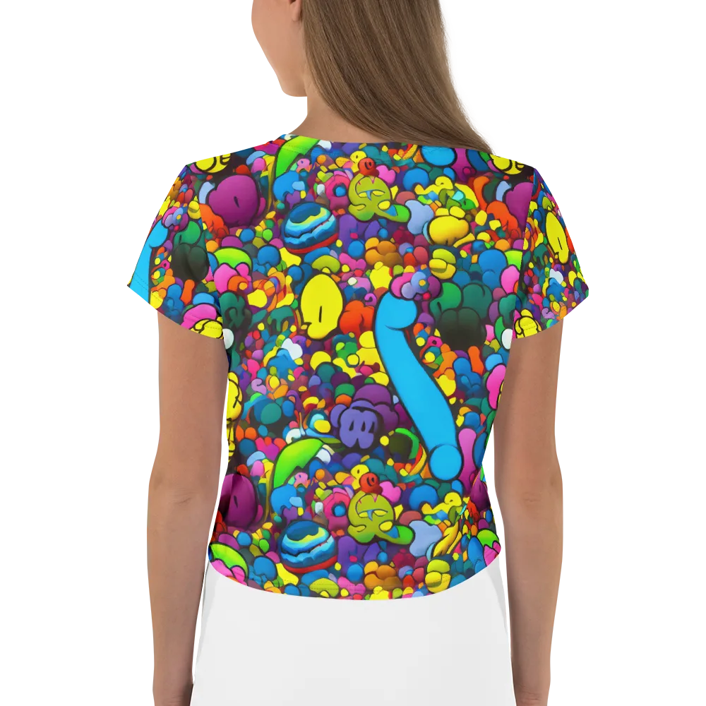 Kaleidoscope Garden on Crop Tee — Back