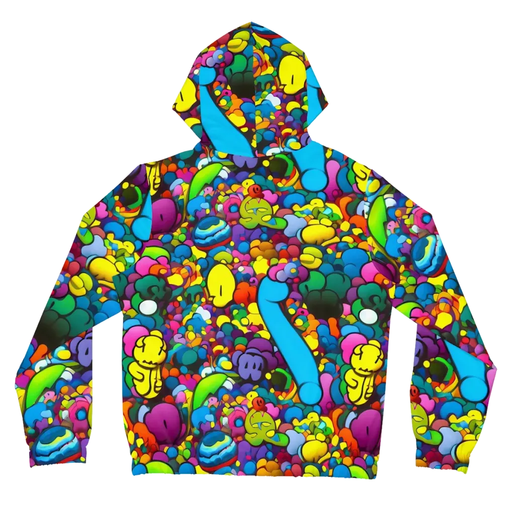 Kaleidoscope Garden on Women's Full-Zip Hoodie — Back
