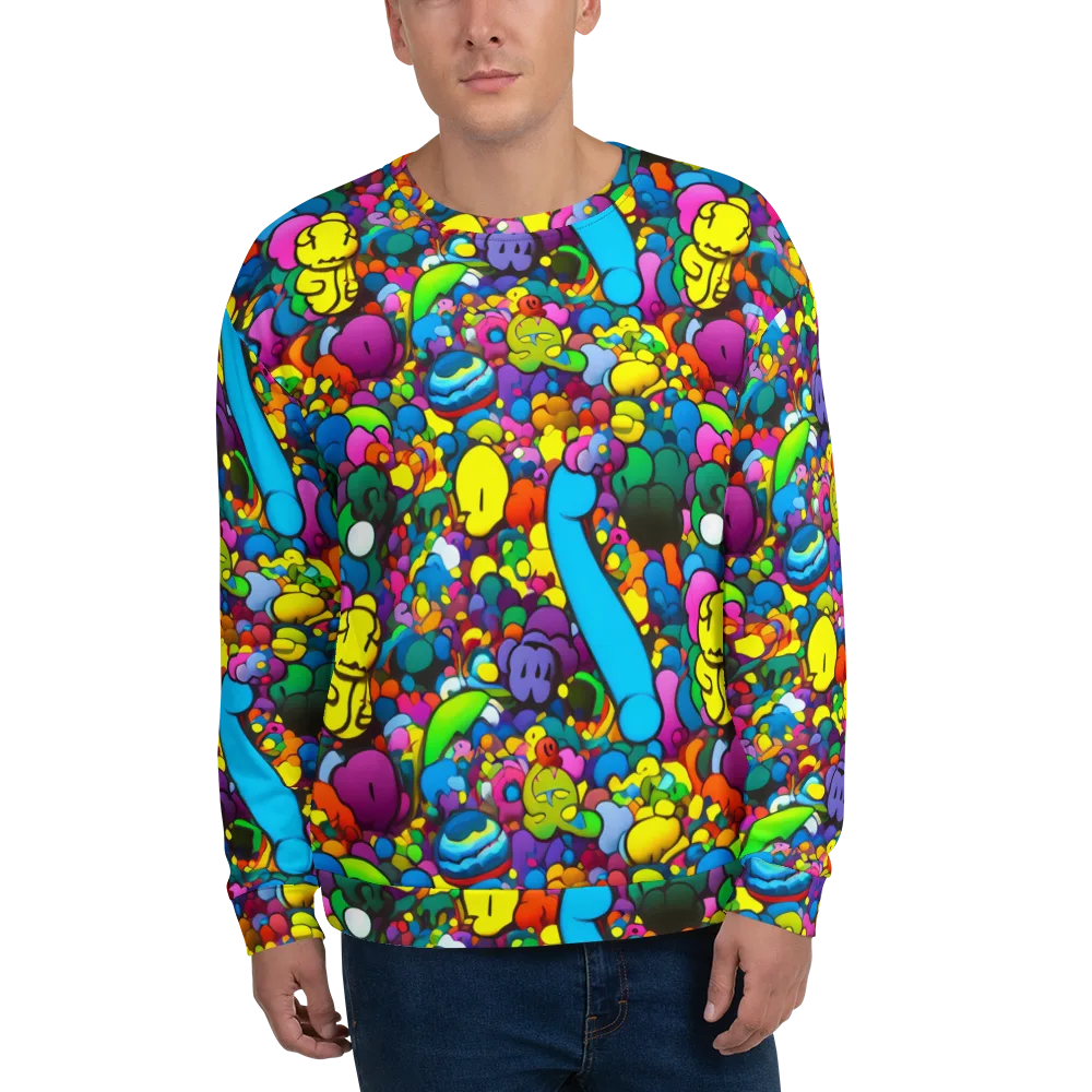 Kaleidoscope Garden on Sweatshirt — Front