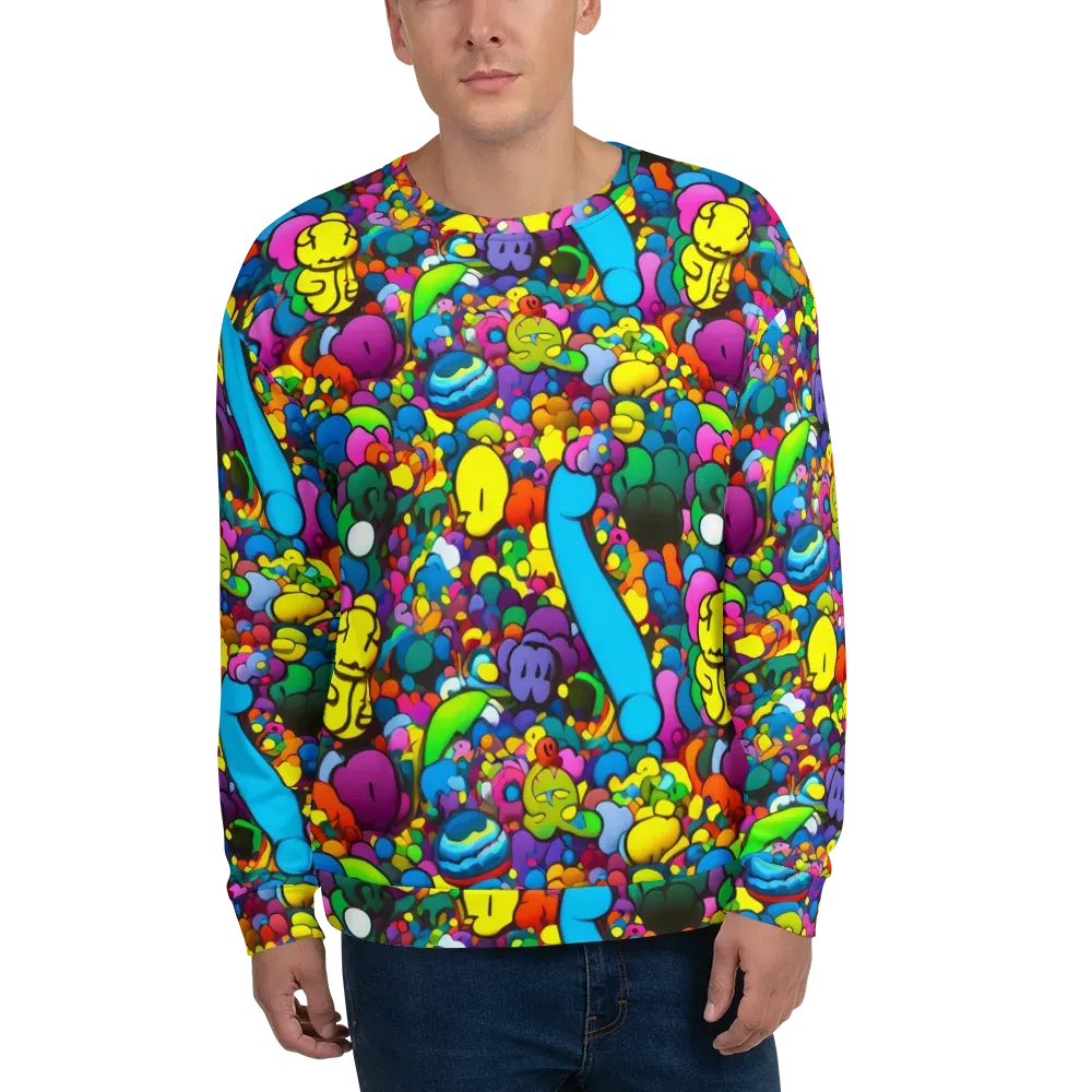 Kaleidoscope Garden on Sweatshirt — Front