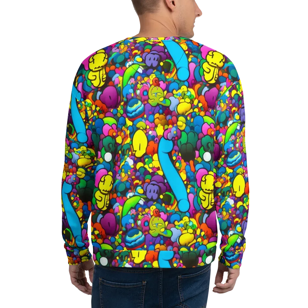 Kaleidoscope Garden on Sweatshirt — Back