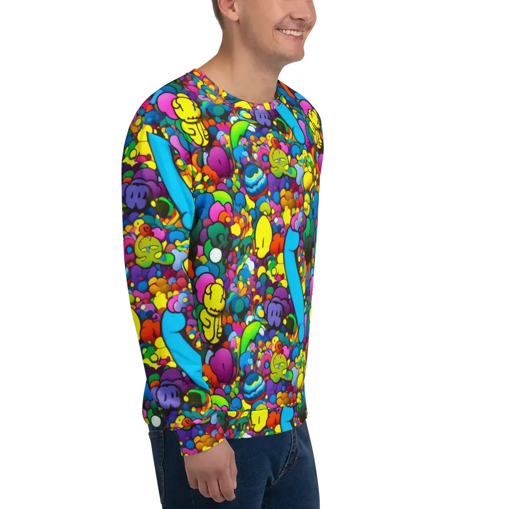 Kaleidoscope Garden on Sweatshirt — Right Front
