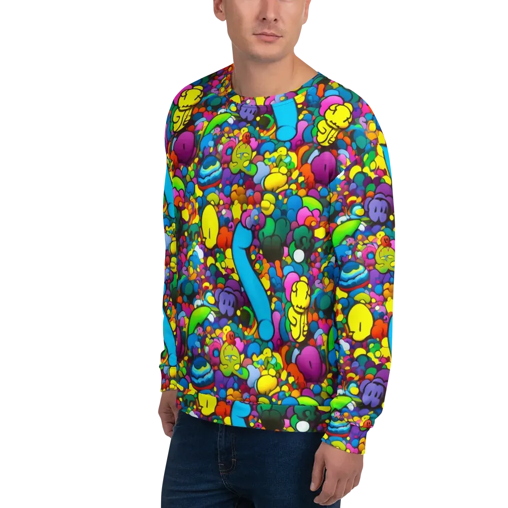 Kaleidoscope Garden on Sweatshirt — Left Front