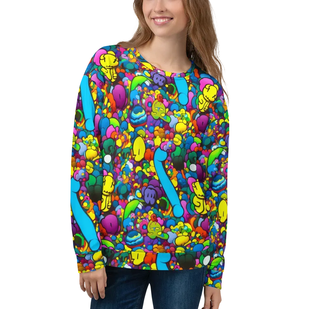 Kaleidoscope Garden on Sweatshirt — Front