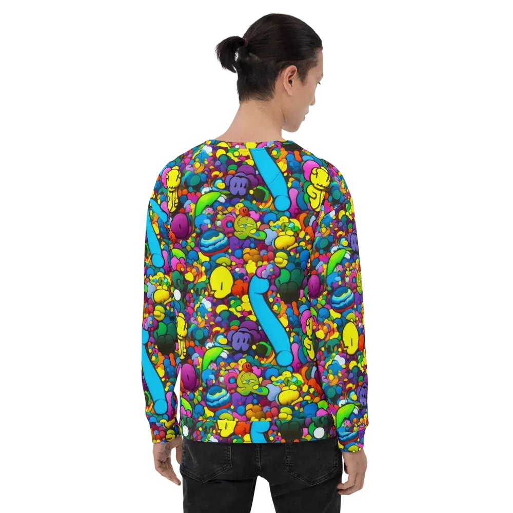 Kaleidoscope Garden on Sweatshirt — Back