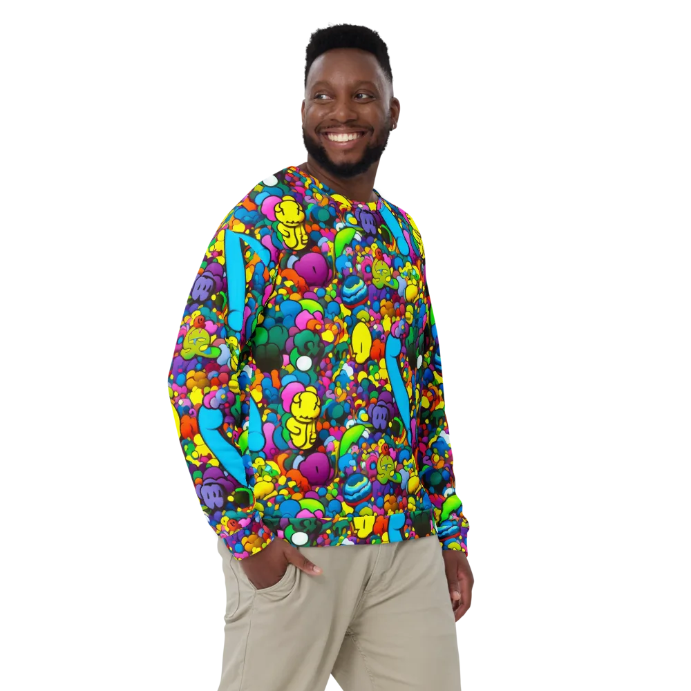Kaleidoscope Garden on Sweatshirt — Front