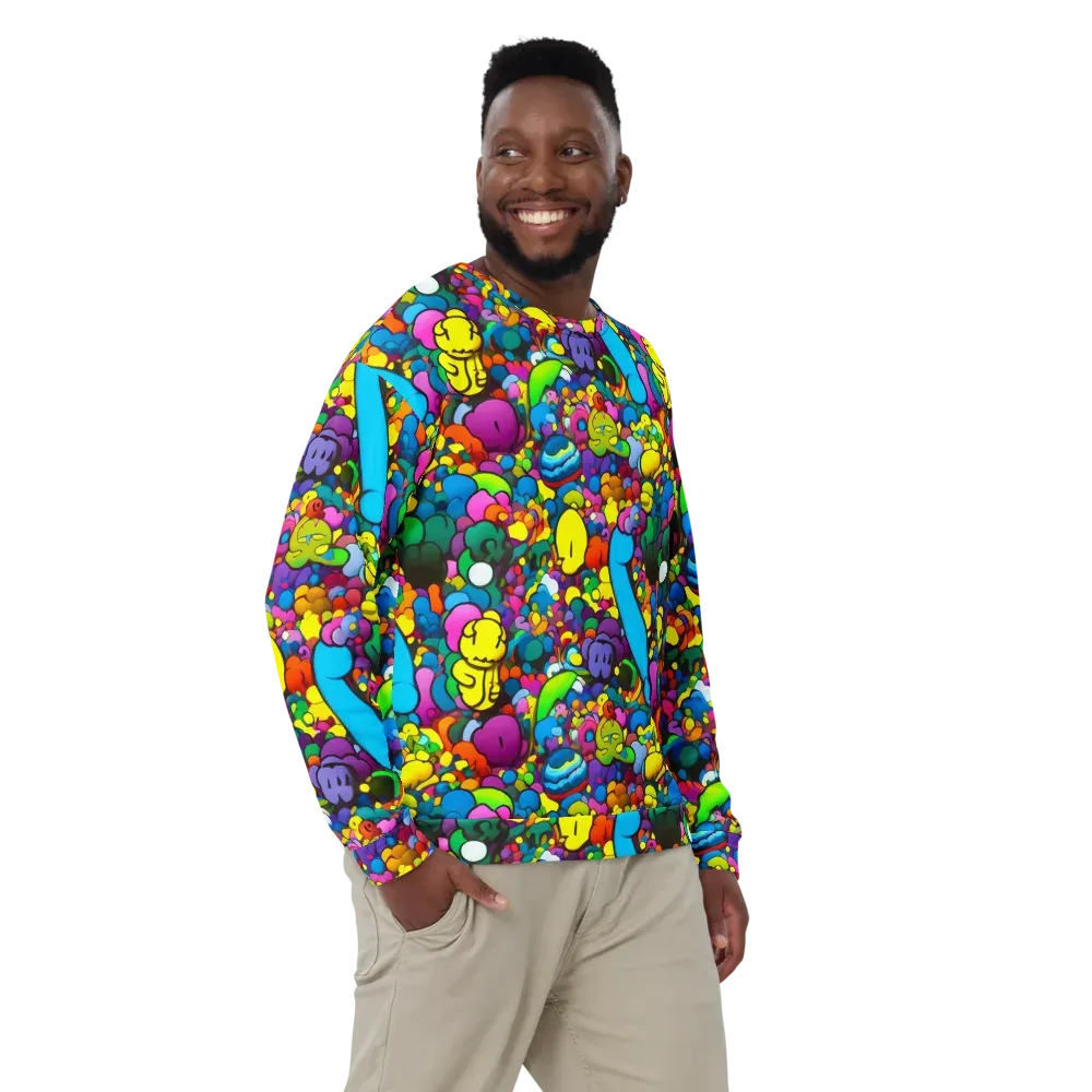 Kaleidoscope Garden on Sweatshirt — Front
