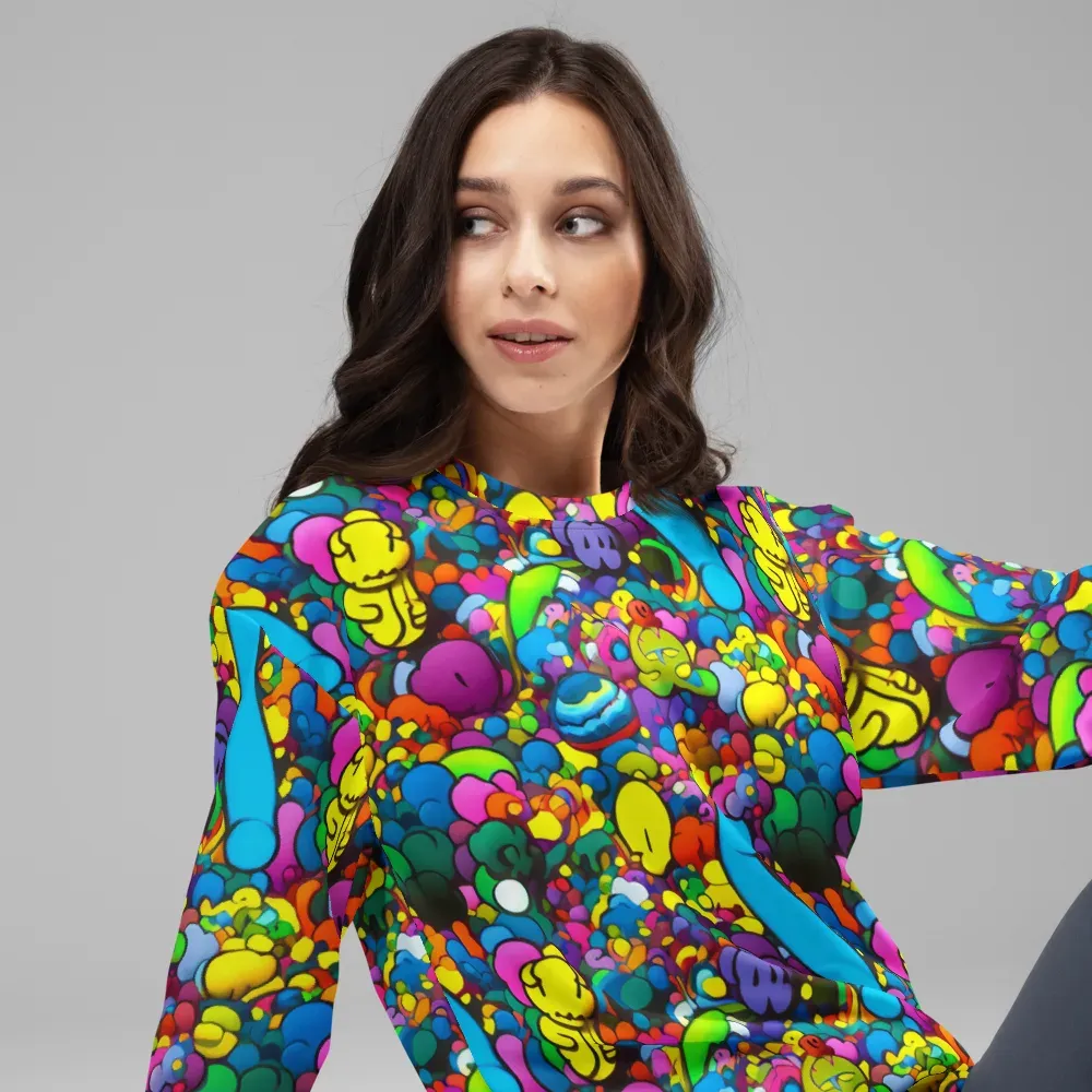 Kaleidoscope Garden on Sweatshirt — Right Front