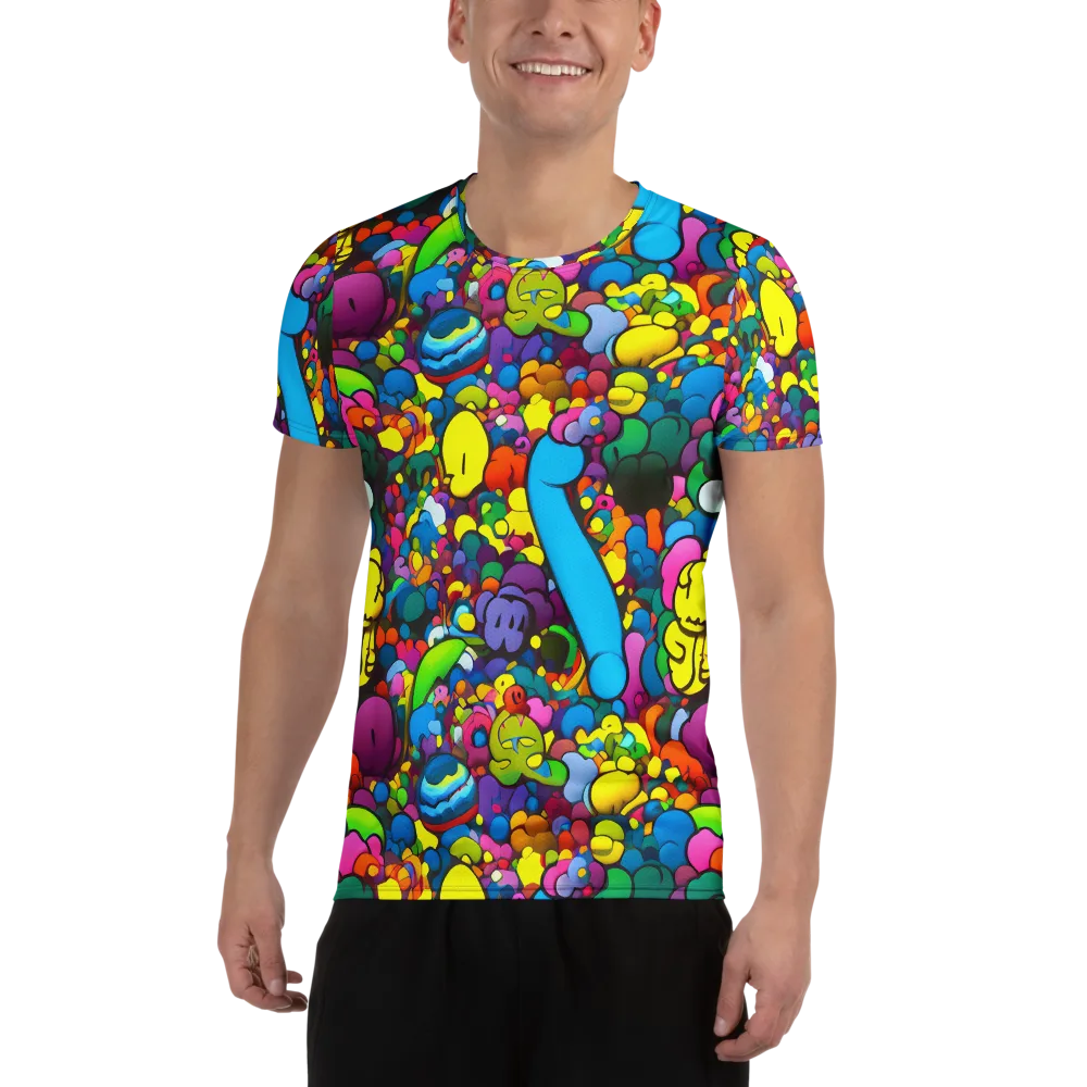 Kaleidoscope Garden on Men's Athletic T-Shirt — Front