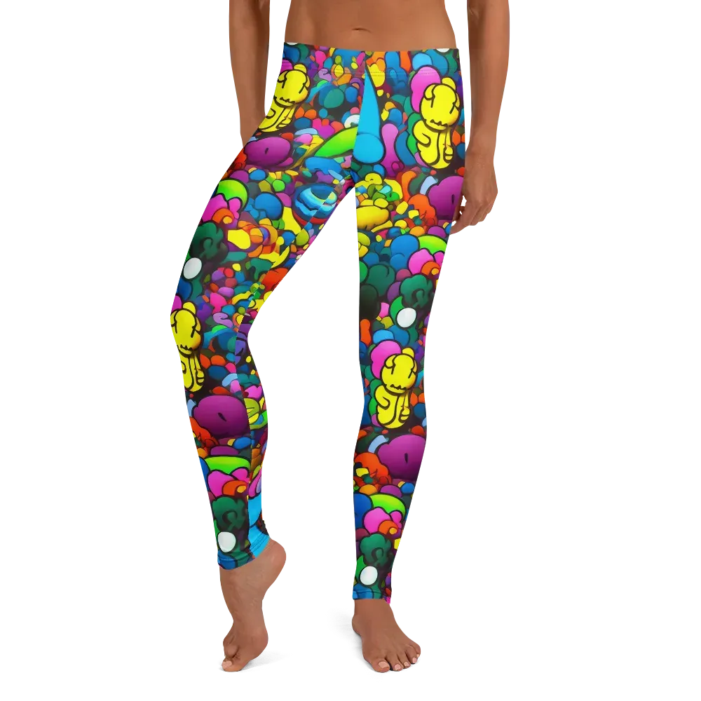 Kaleidoscope Garden on Leggings — Front