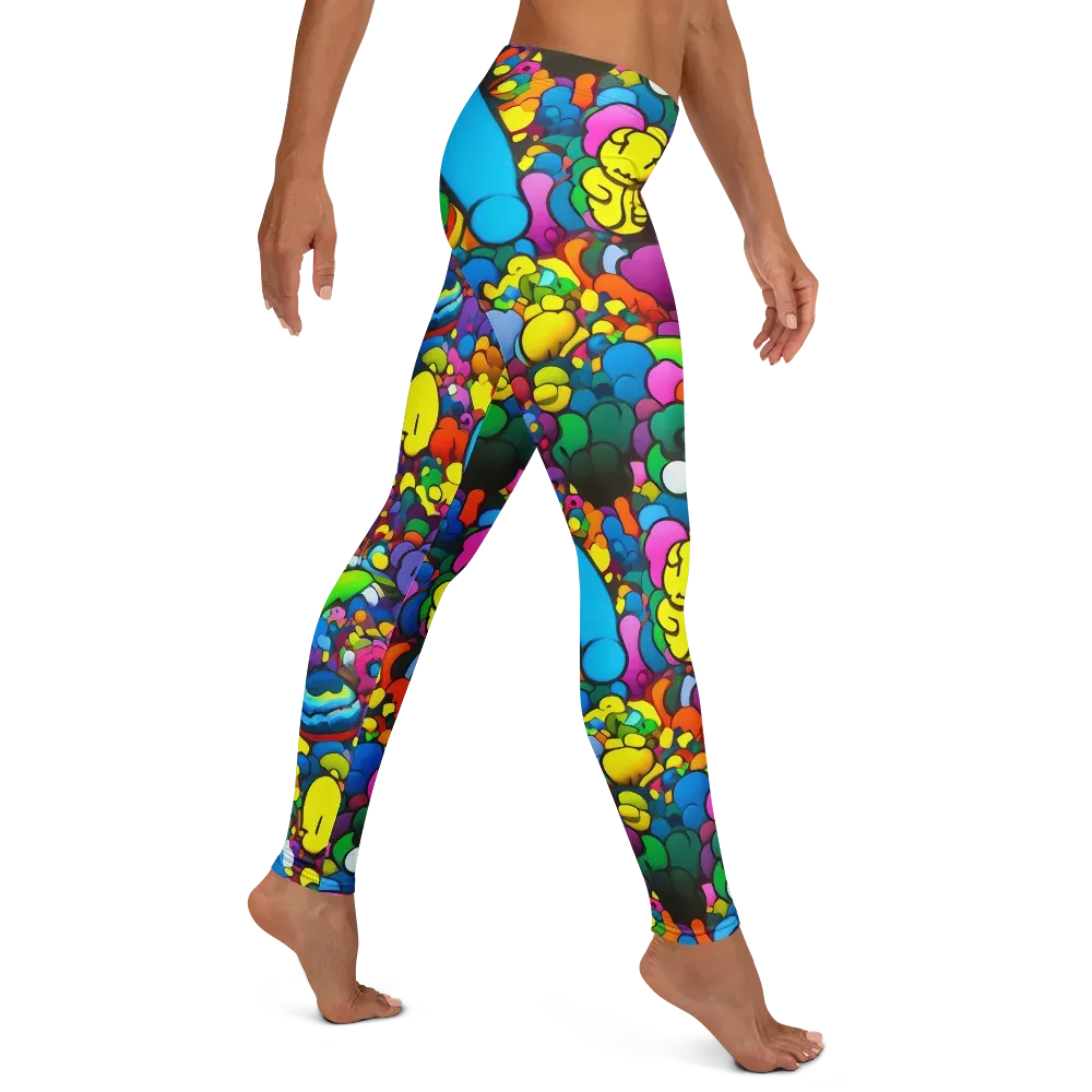 Kaleidoscope Garden on Leggings — Right