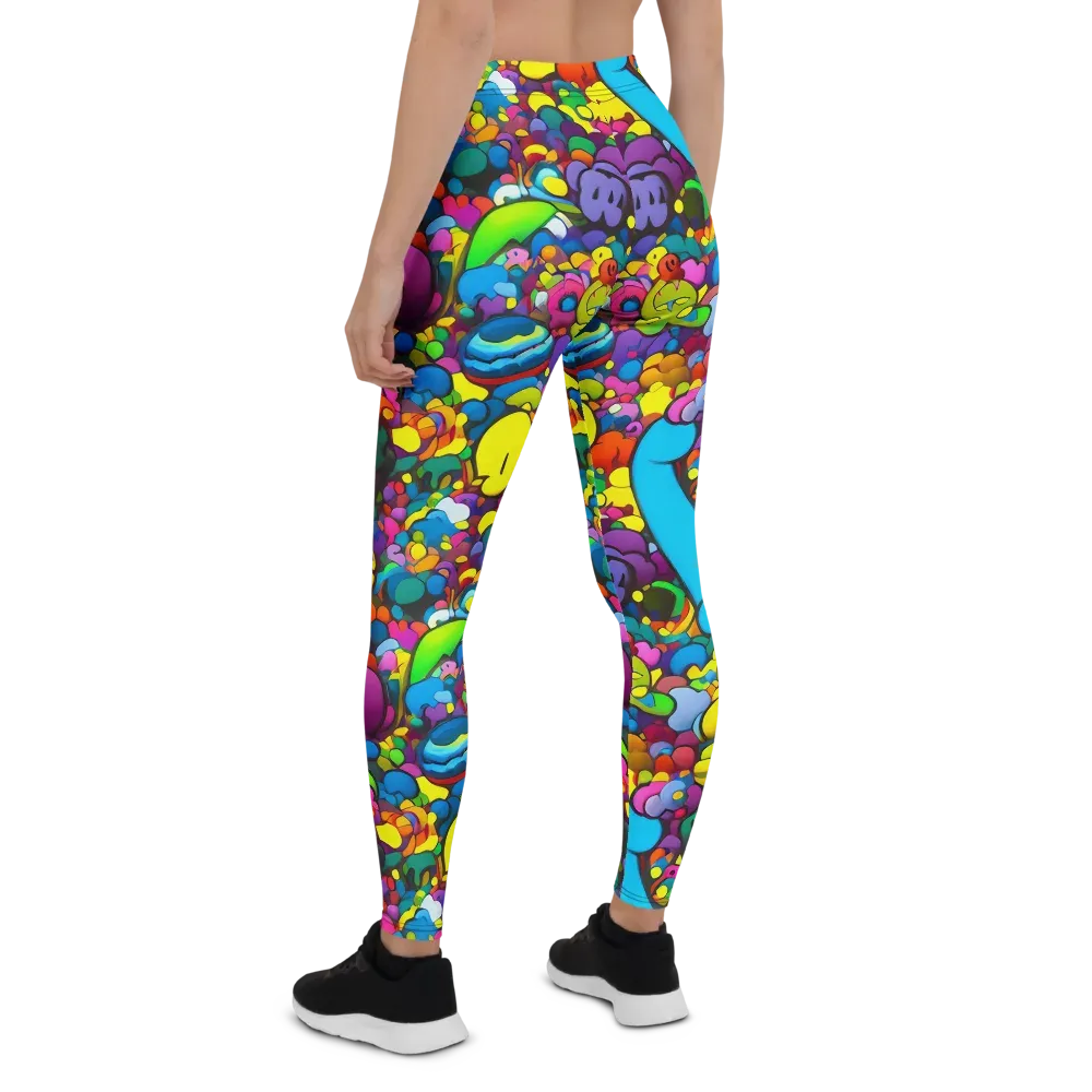 Kaleidoscope Garden on Leggings — Back