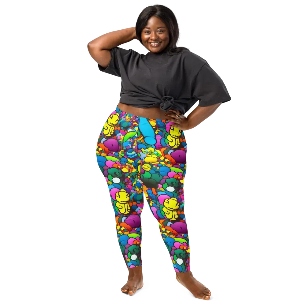 Kaleidoscope Garden on Leggings — Front