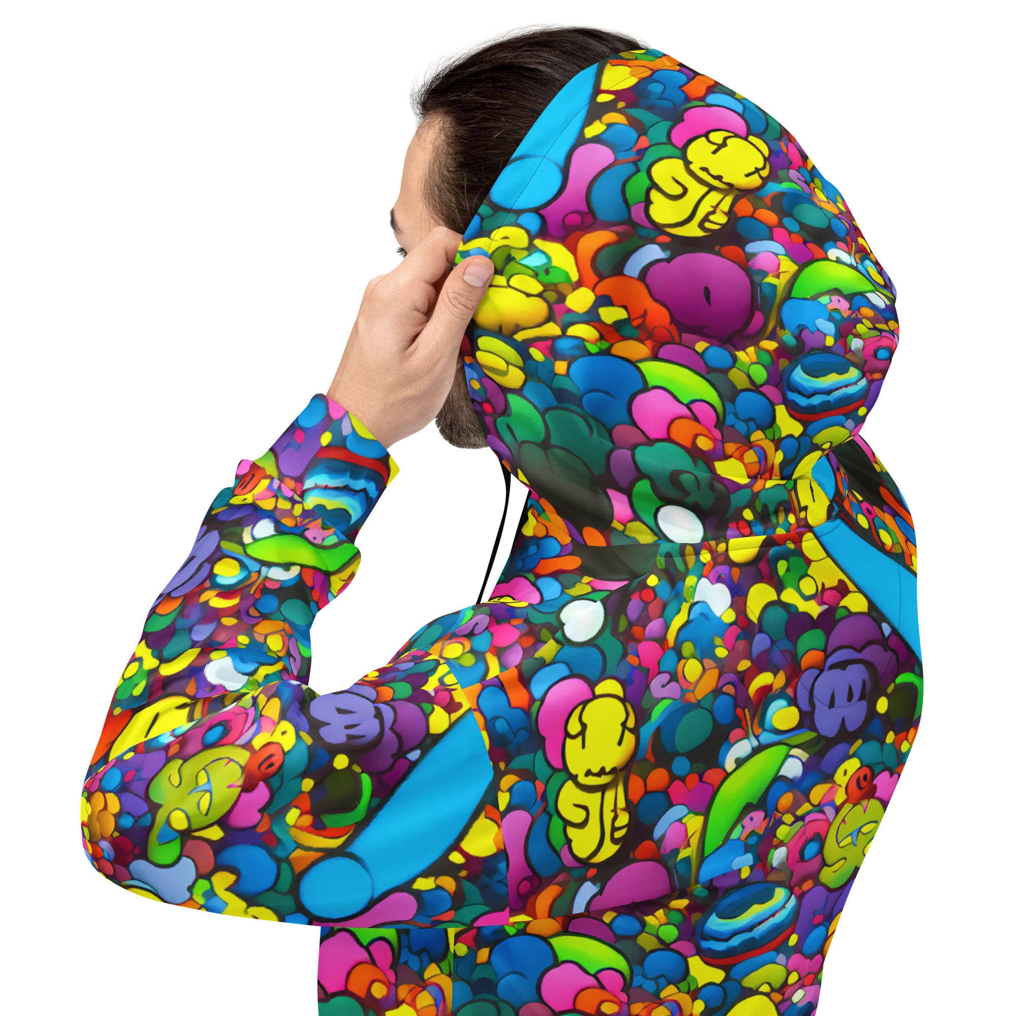 Kaleidoscope Garden on Hoodie — Back