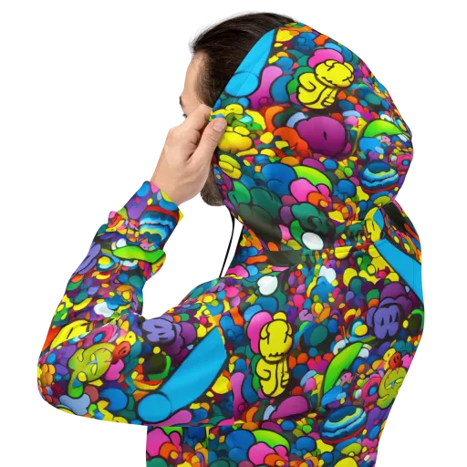 Kaleidoscope Garden on a Hoodie