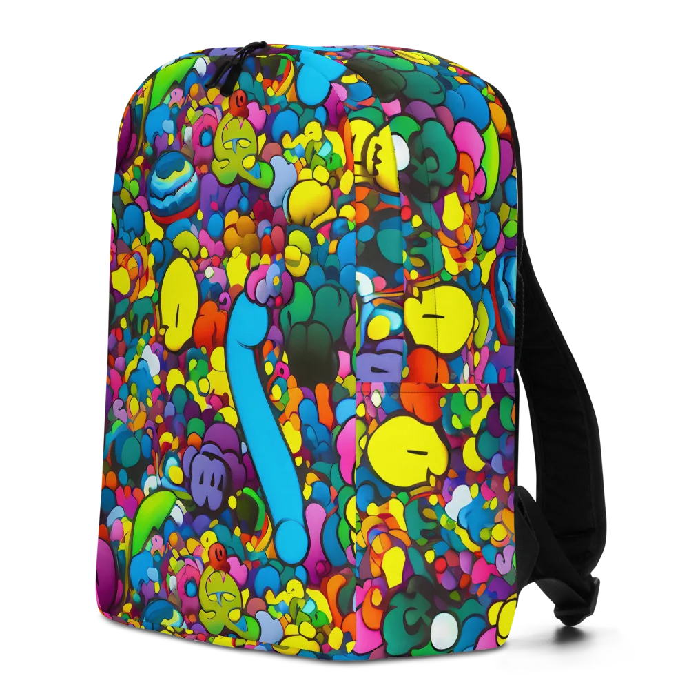 Kaleidoscope Garden on Minimalist Backpack — Left