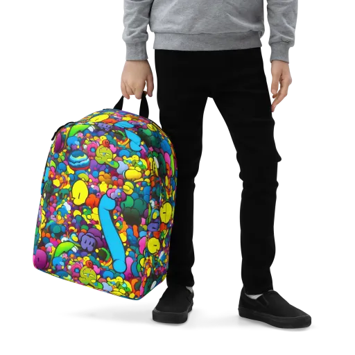 Kaleidoscope Garden on a Minimalist Backpack