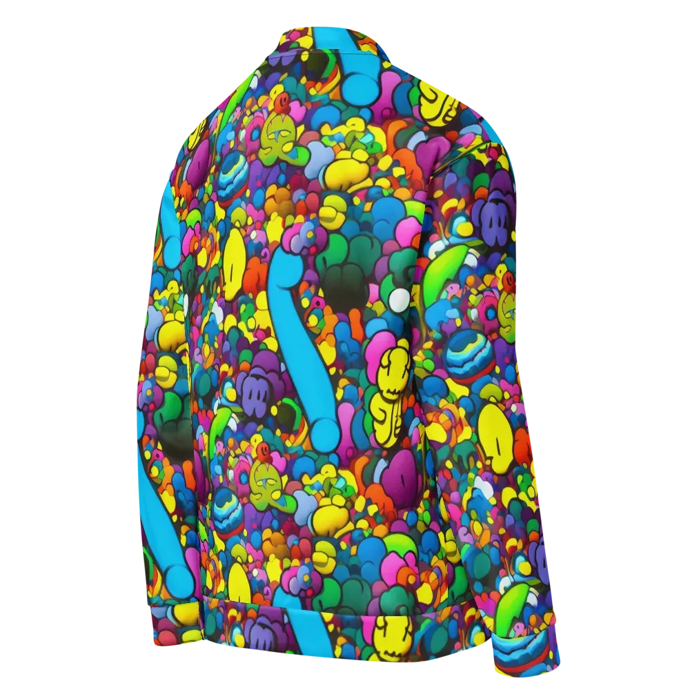 Kaleidoscope Garden on Bomber Jacket — Right Back