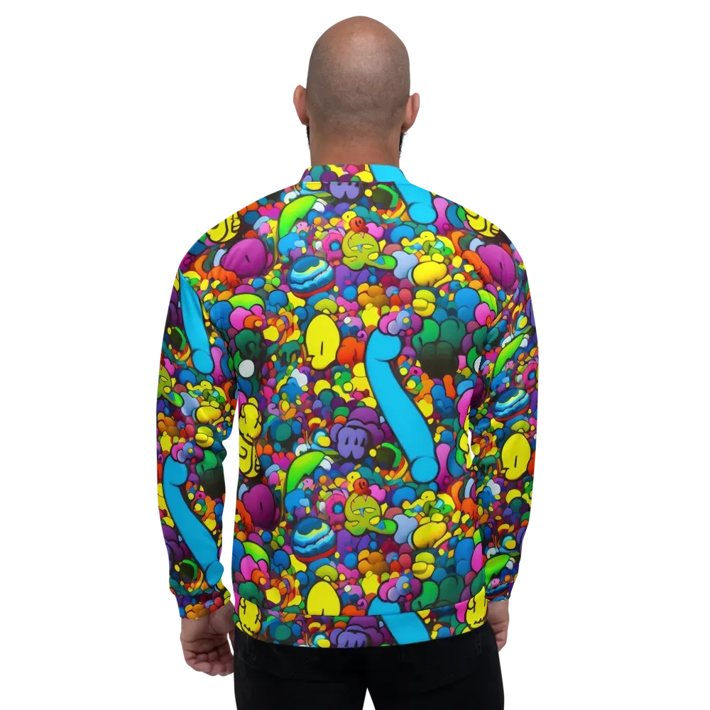 Kaleidoscope Garden on Bomber Jacket — Back