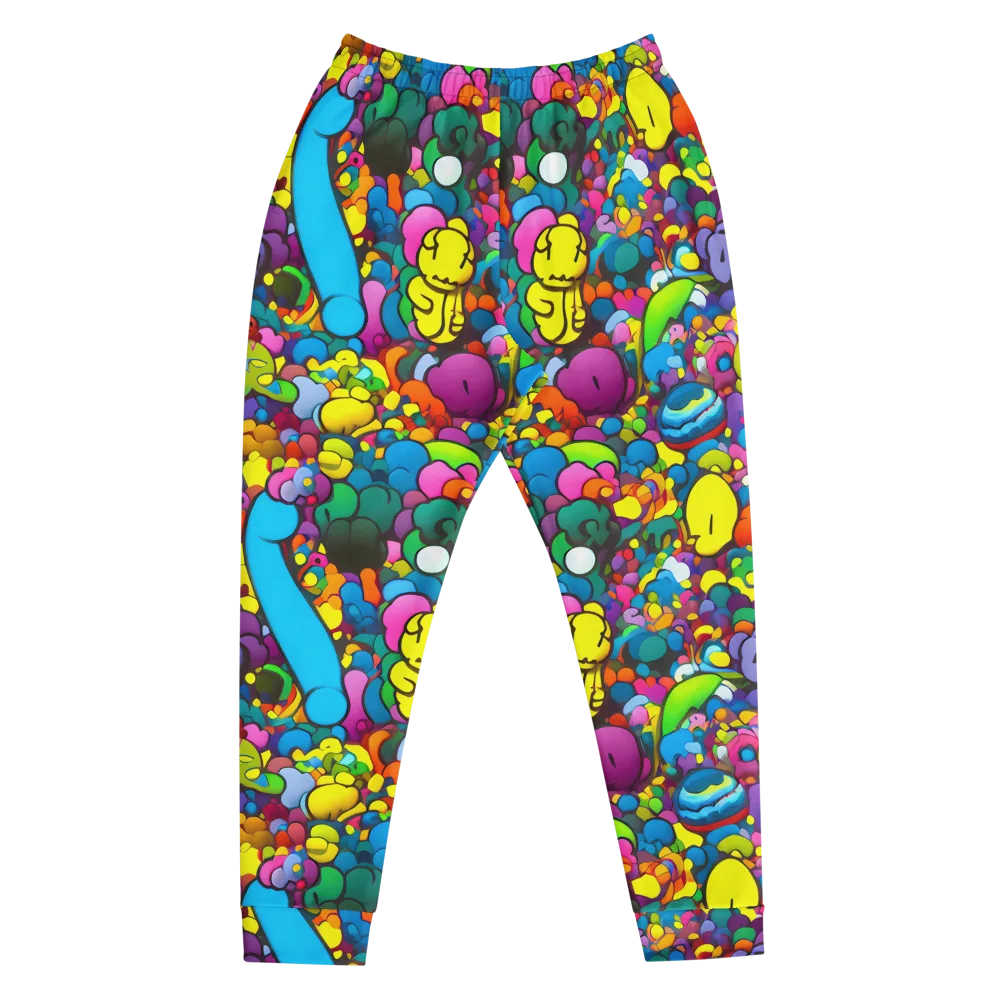 Kaleidoscope Garden on Men's Joggers — Front