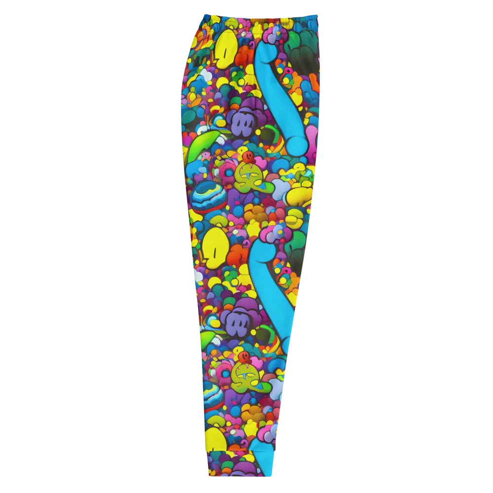 Kaleidoscope Garden on Men's Joggers — Right
