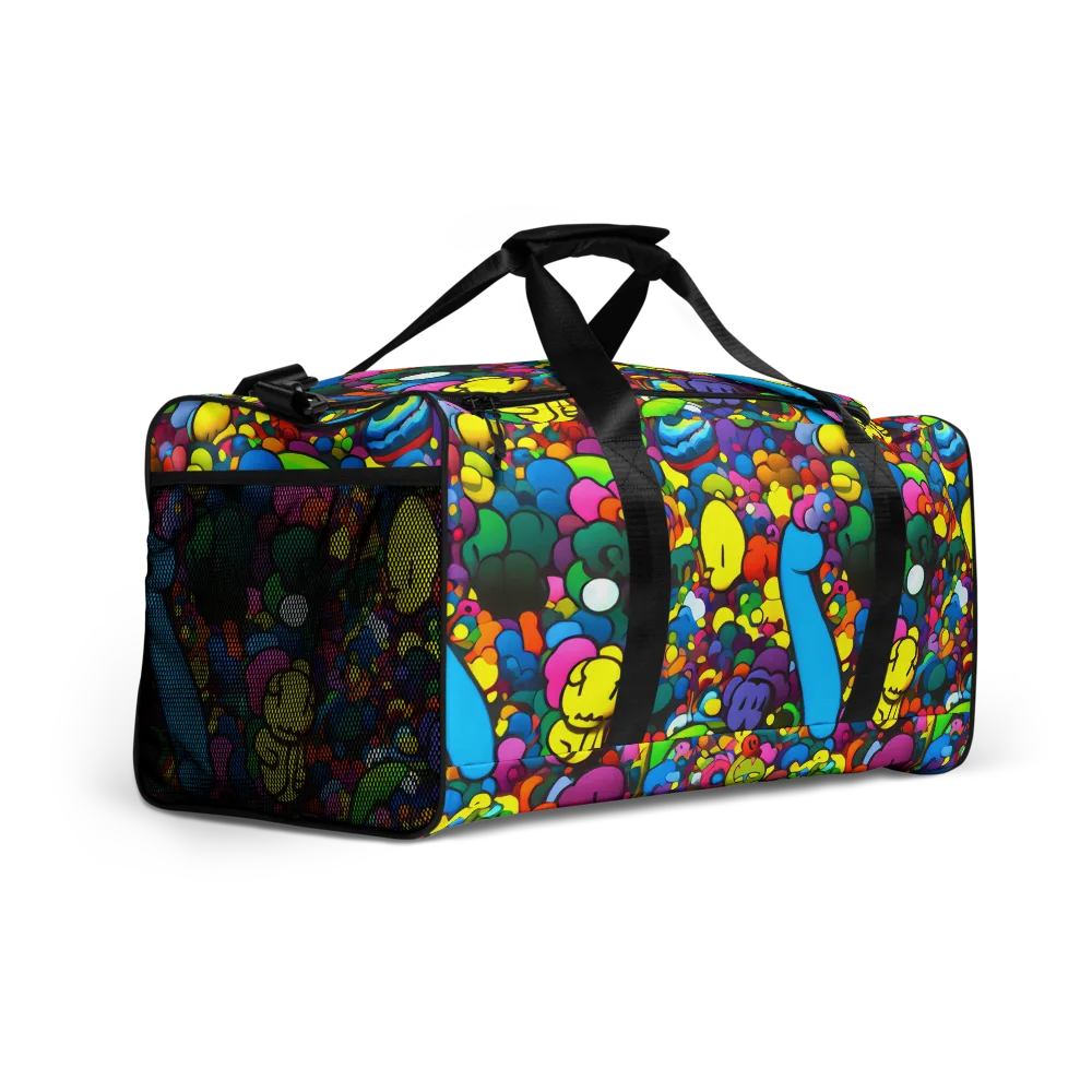 Kaleidoscope Garden on Duffle Bag — Right Front