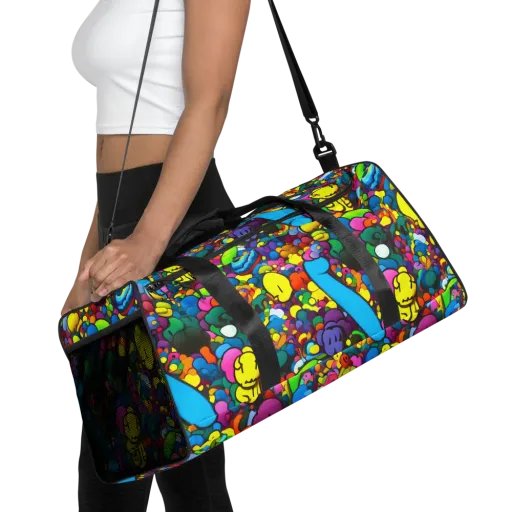 Kaleidoscope Garden on a Duffle Bag