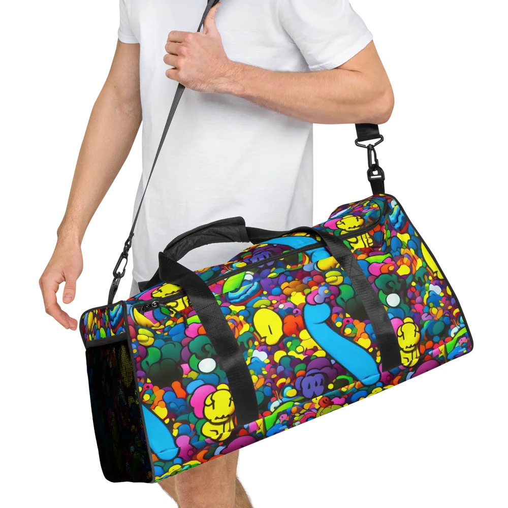 Kaleidoscope Garden on Duffle Bag — Right Front