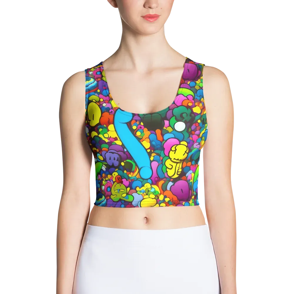 Kaleidoscope Garden on Crop Top — Front
