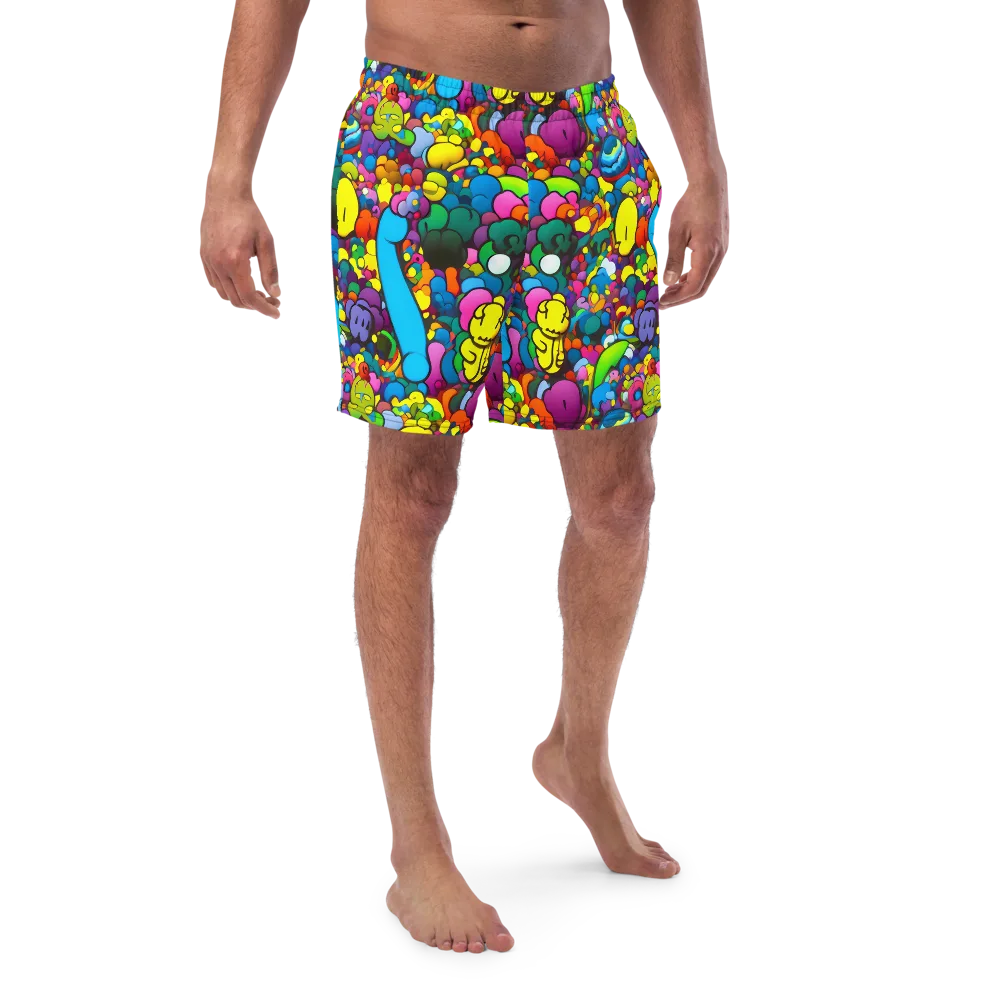 Kaleidoscope Garden on Swim Trunks — Front
