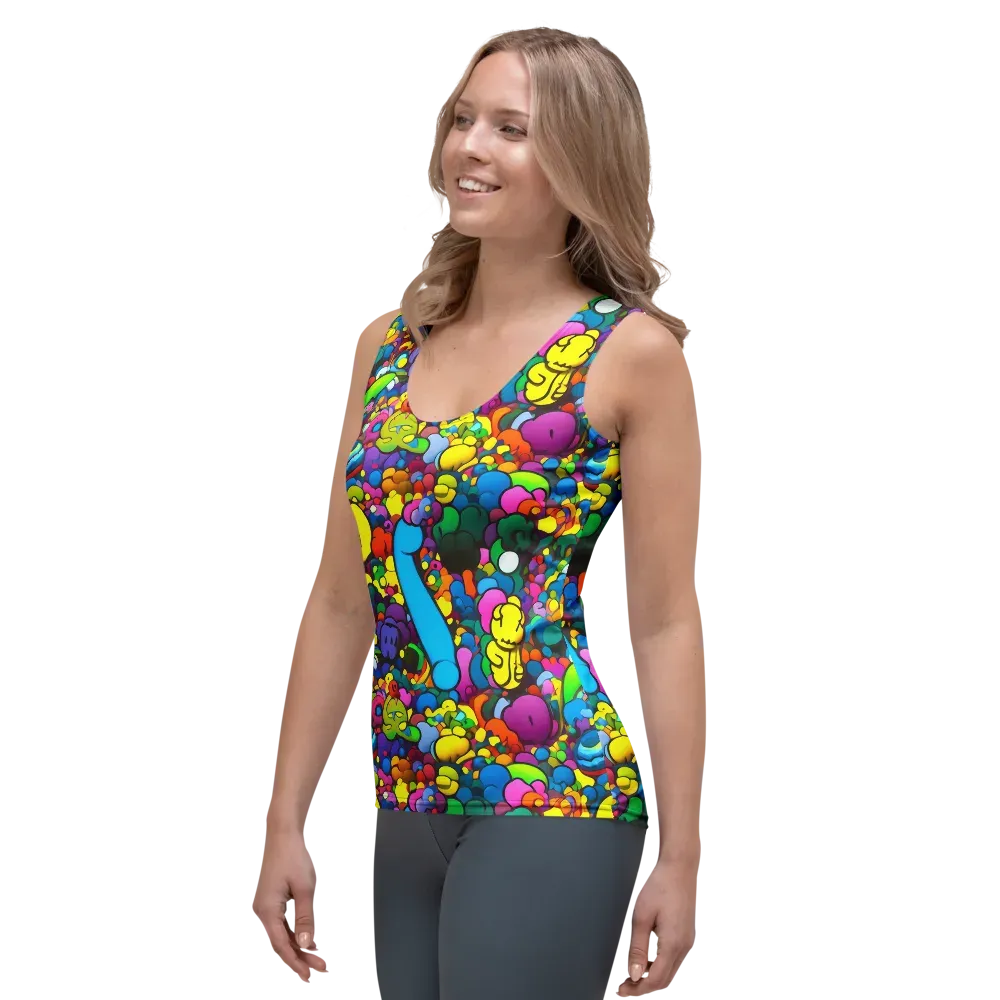 Kaleidoscope Garden on Women's Tank Top — Left Front
