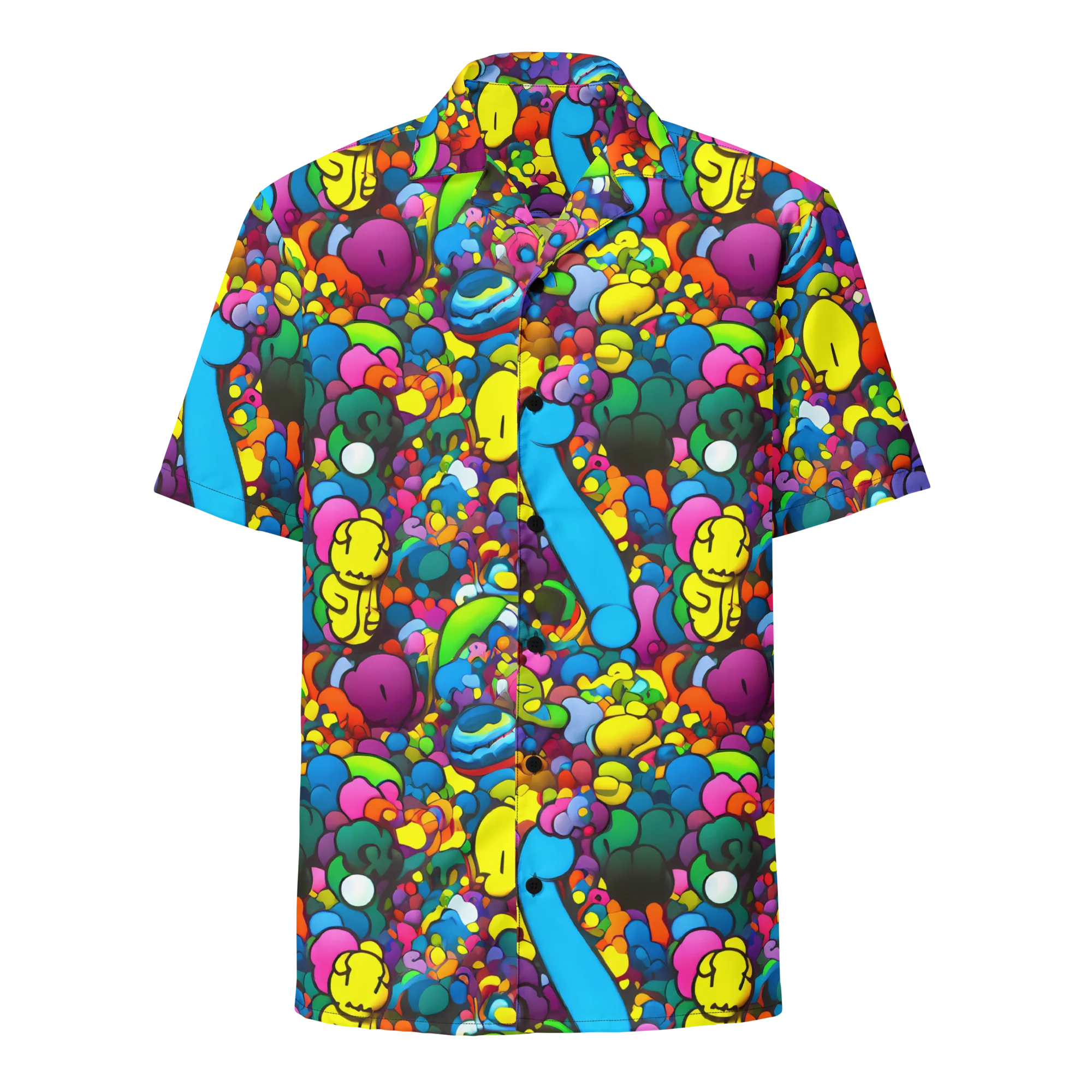Kaleidoscope Garden on Button Shirt — Front