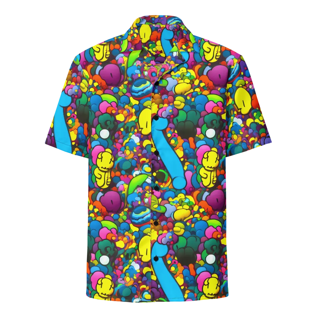 Kaleidoscope Garden on Button Shirt — Front