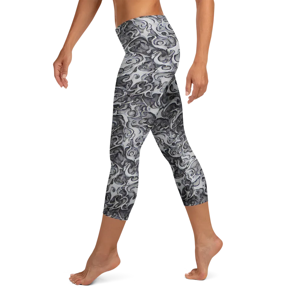 Mashburn Swirls on Capri Leggings — Left