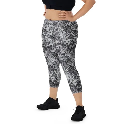 Mashburn Swirls on a Capri Leggings