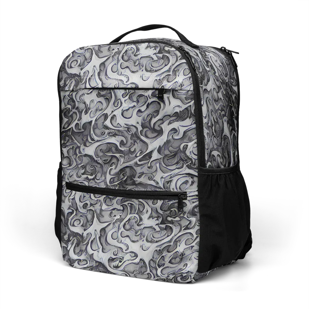 Mashburn Swirls on Utility Backpack — Left Front